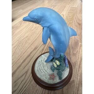Wyland Inspirational Dolphin‎ World Coral Reef Action Sculpture By Encore 2002